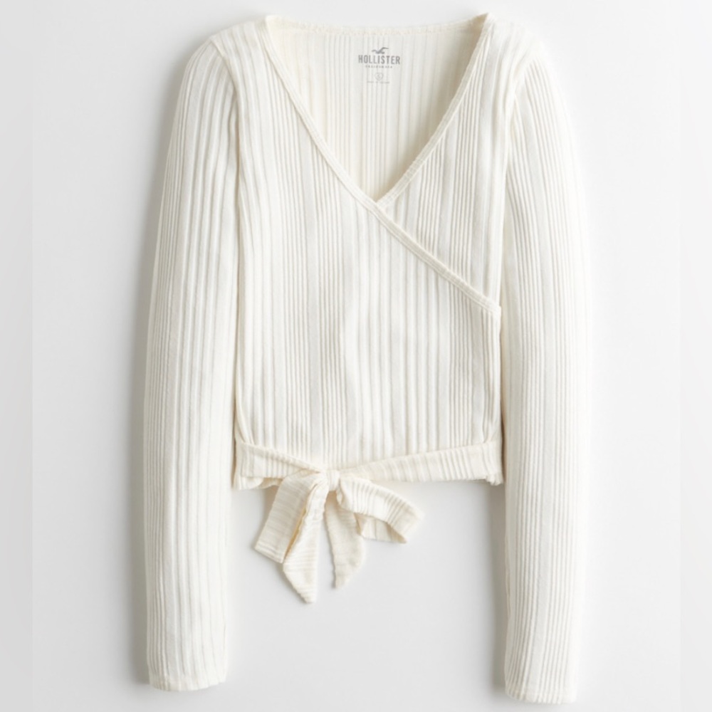 NWT Cozy Knit Wrap Top